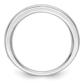 14k White Gold Emerald Complete Channel Band